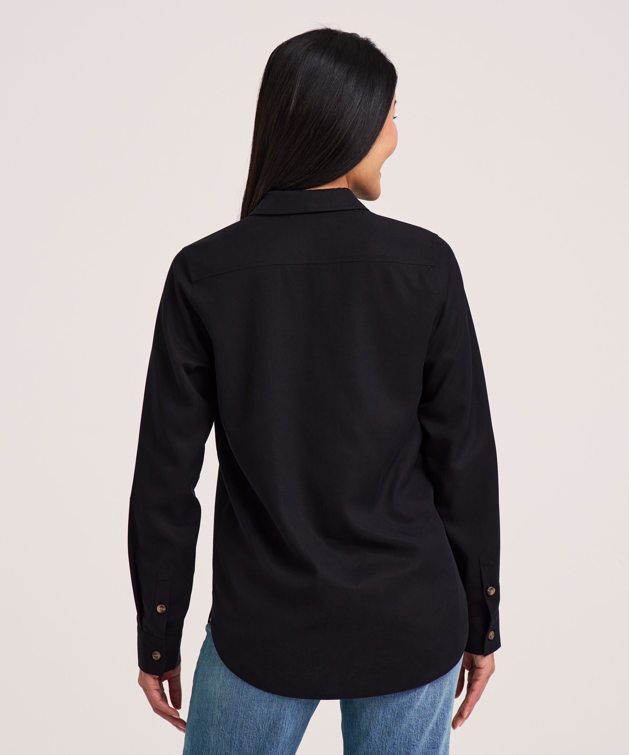 Denver Hayes Women's Long Sleeve Tencel Pullover Utility Shirt