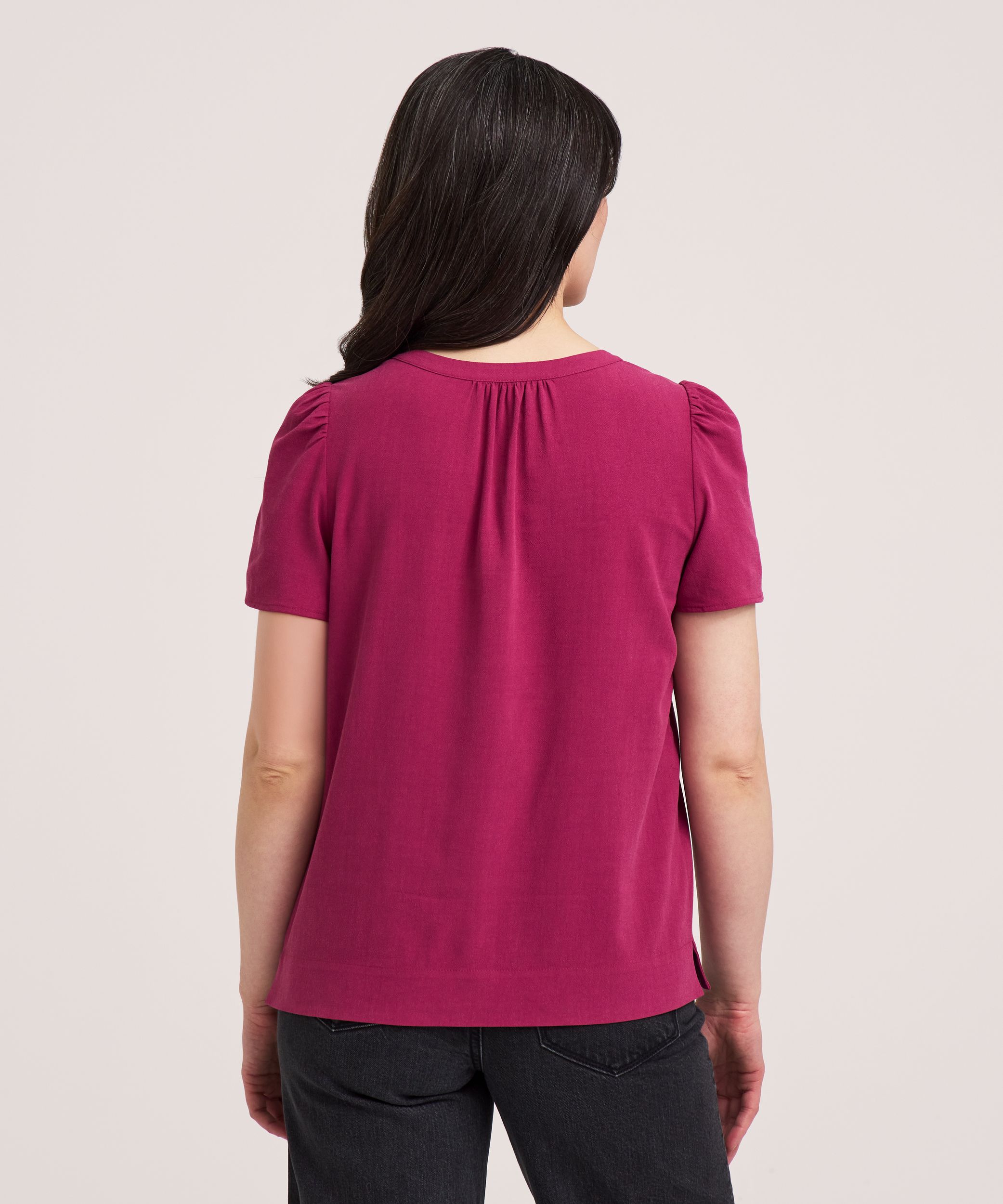 Chemise boutonnée à manches courtes pour femmes, Denver Hayes