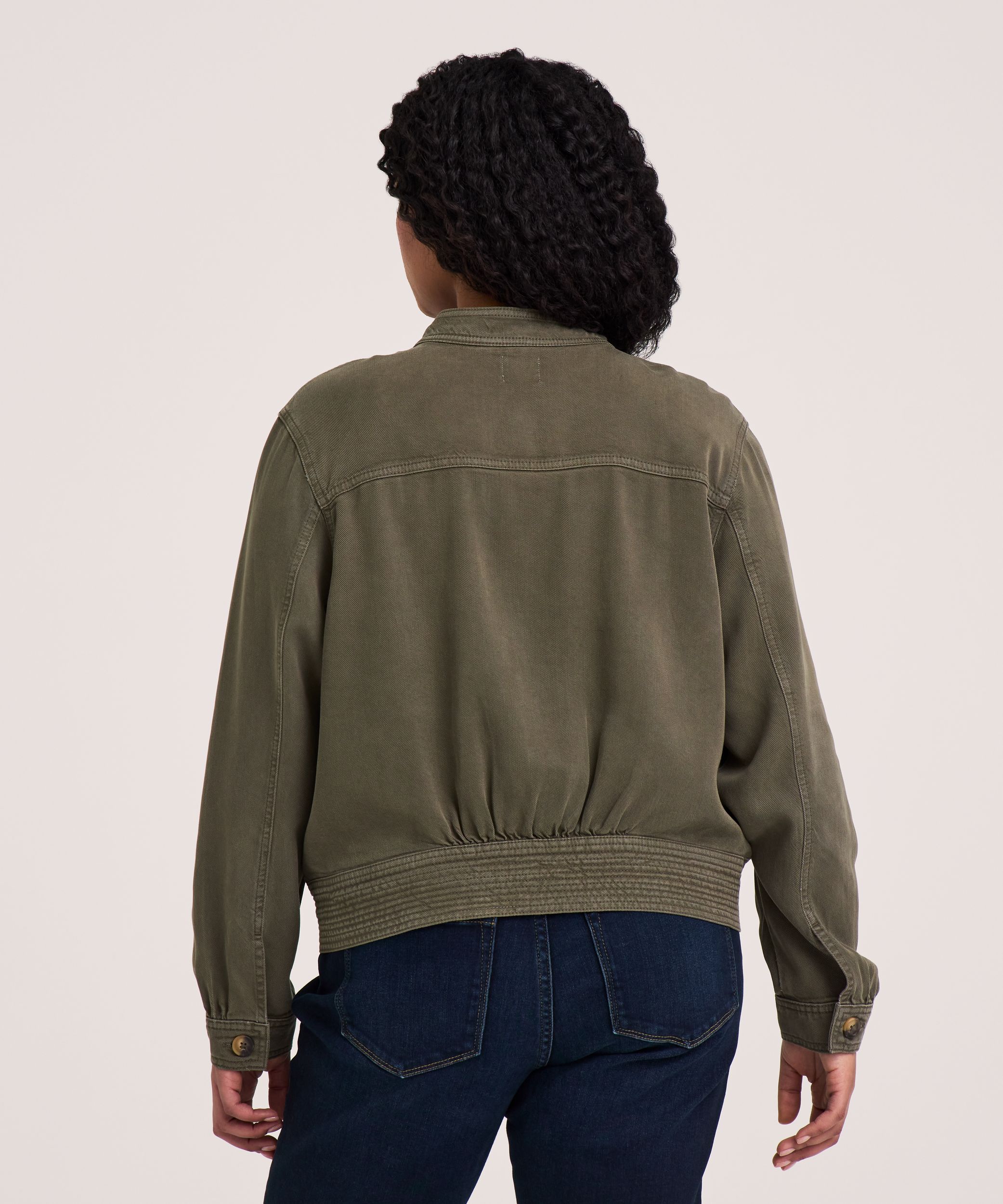 Veste fonctionnelle courte en lyocell pour femmes, Denver Hayes