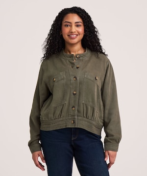 Veste fonctionnelle courte en lyocell pour femmes, Denver Hayes