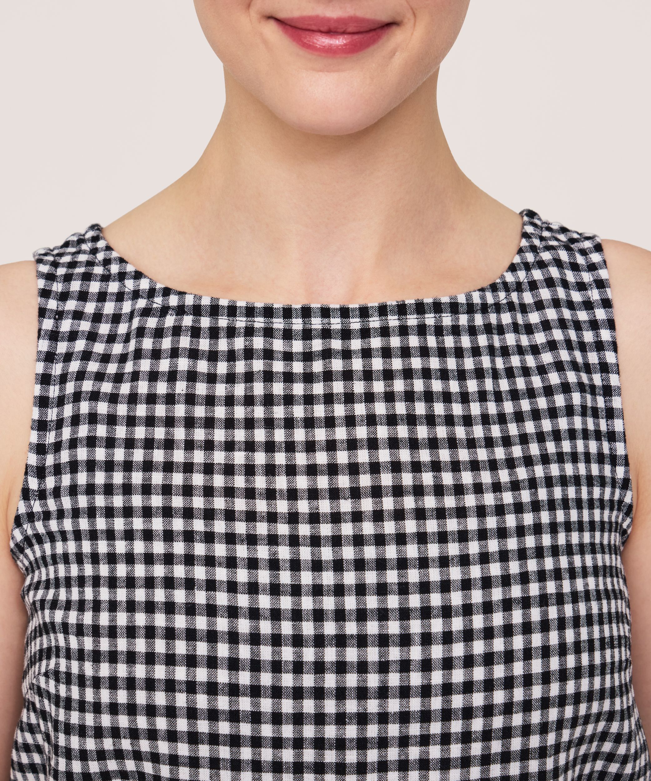 Chemise en mélange de lin sans manches pour femmes, Denver Hayes