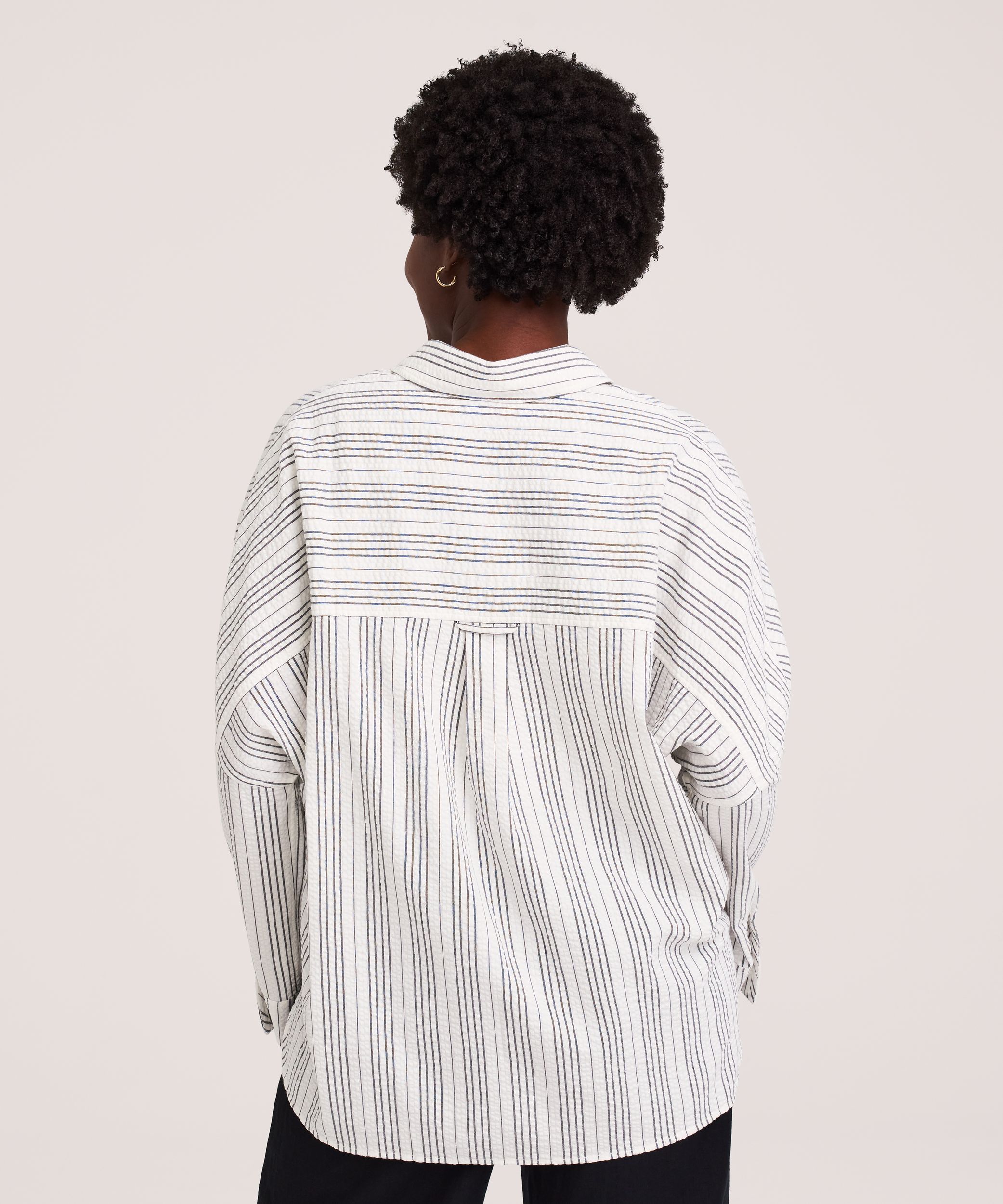 Denver Hayes Women's Long Sleeve Textured Button-Up Shirt