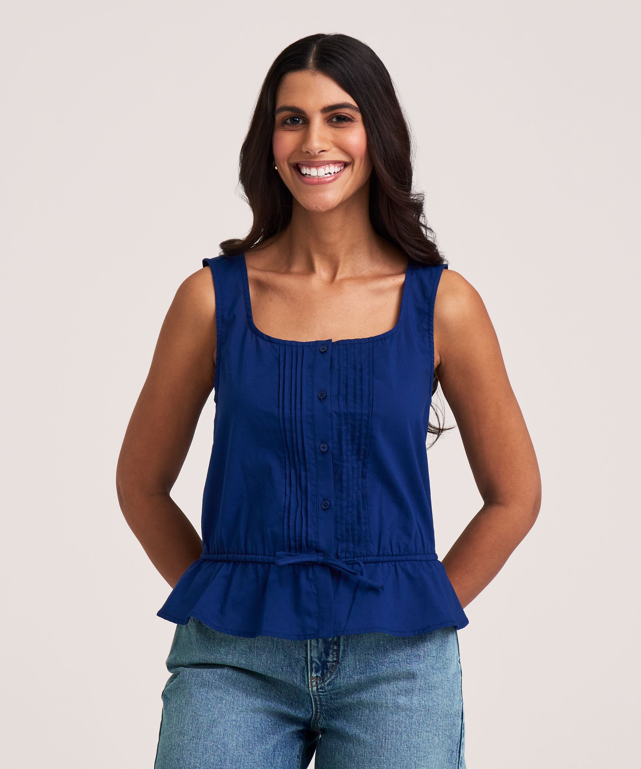 Denver Hayes Women's Pintuck Tank Top