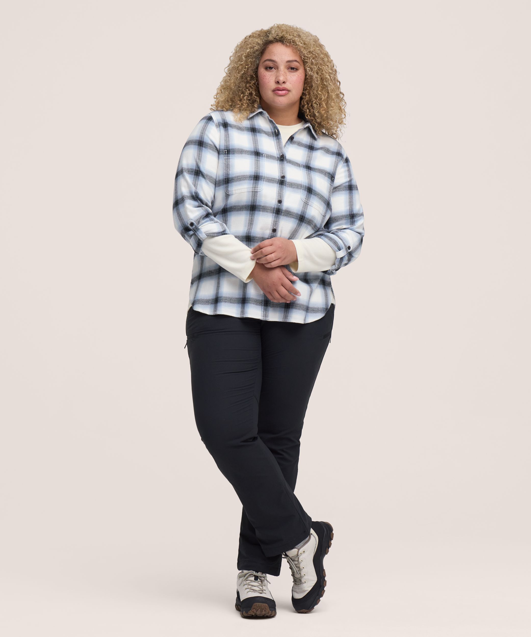 WindRiver Women's Stretch Semi-Fit Flannel Shirt