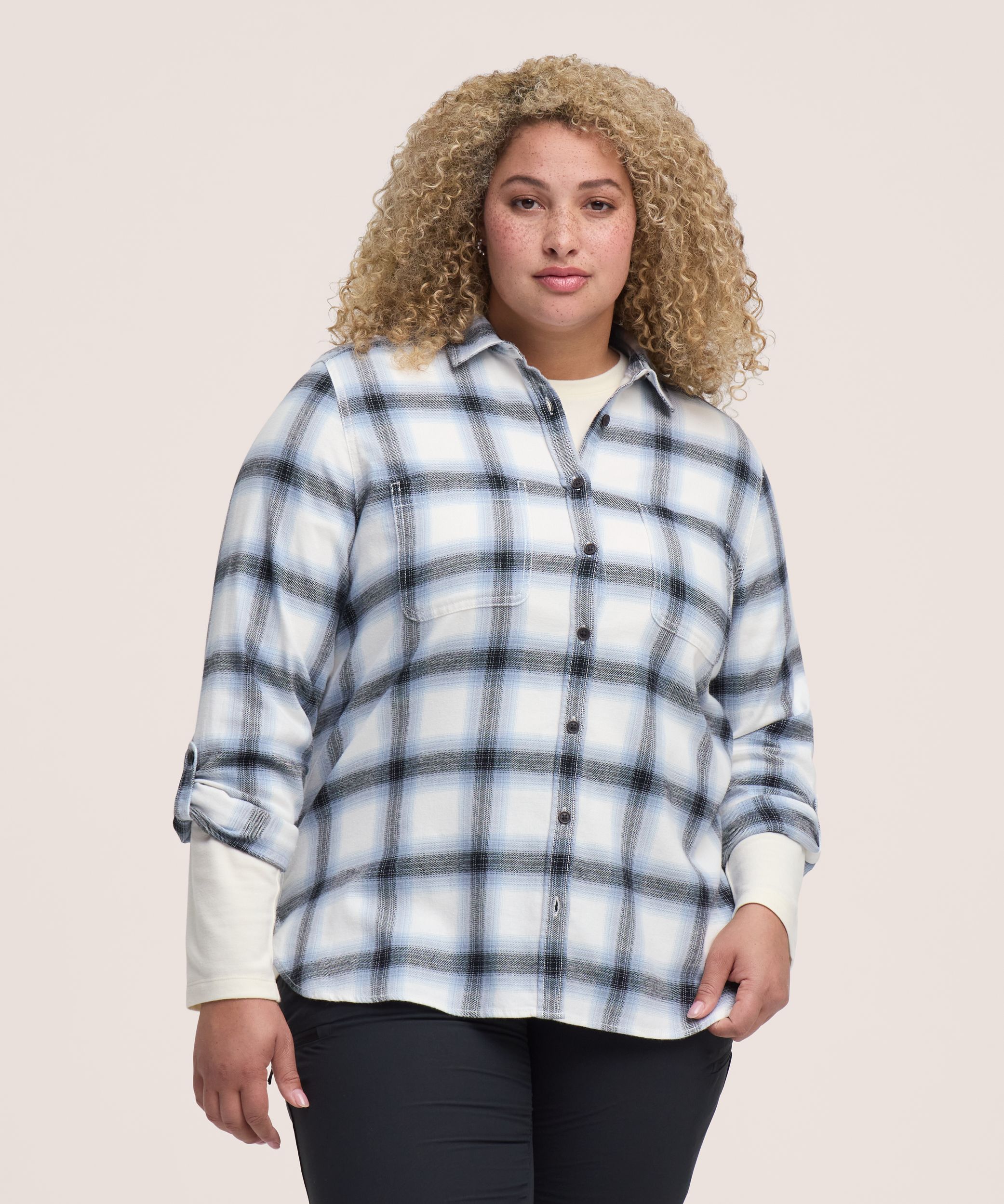 WindRiver Women's Stretch Semi-Fit Flannel Shirt