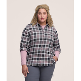 Chemise en flanelle extensible semi-ajustée pour femmes, WindRiver