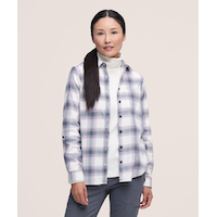 Chemise en flanelle extensible semi-ajustée pour femmes, WindRiver