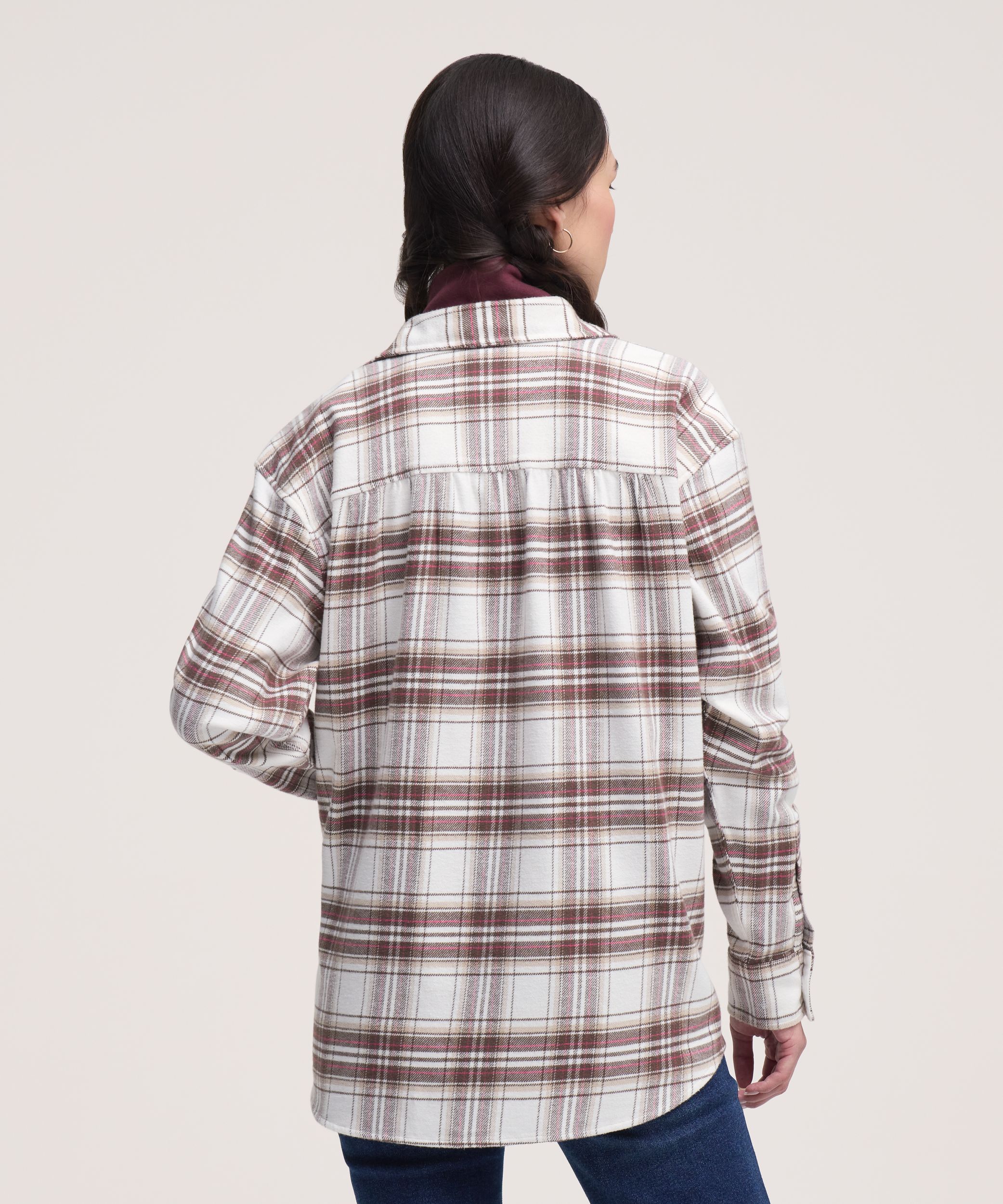 Chemise en flanelle surdimensionnée pour femmes, WindRiver