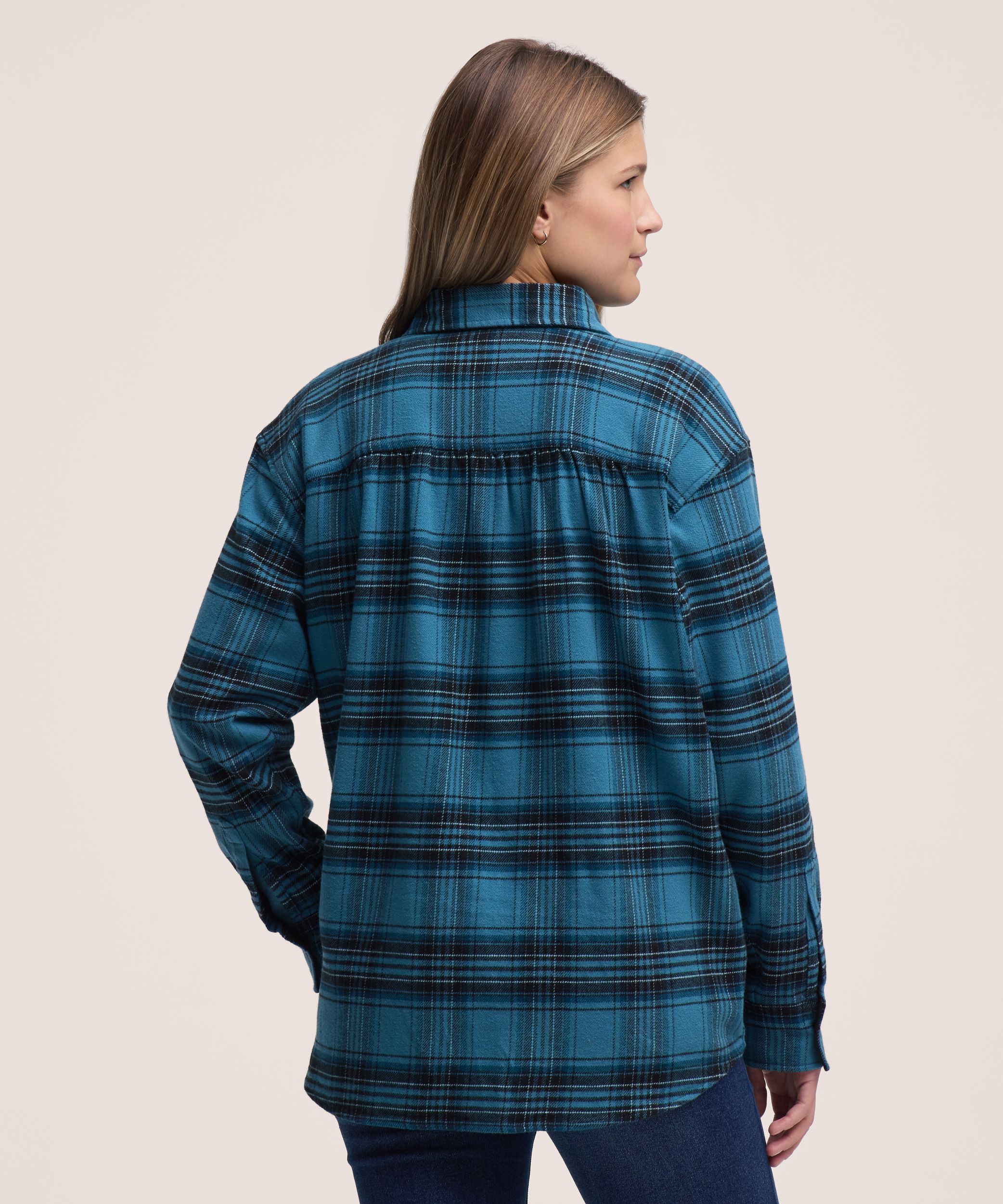 Chemise en flanelle surdimensionnée pour femmes, WindRiver
