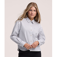 Chemise courte en chambray pour femmes, Denver Hayes
