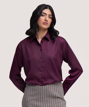 Denver Hayes Women's LongSleeve Bubble Hem Shirt