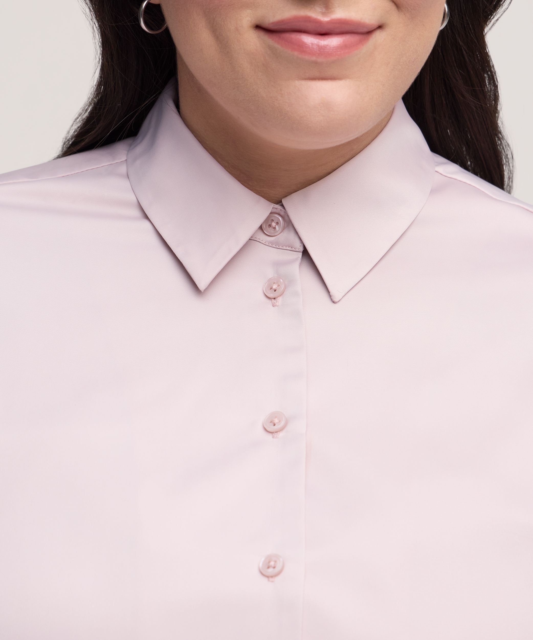 Denver Hayes Women's Long Sleeve Bubble Hem Shirt