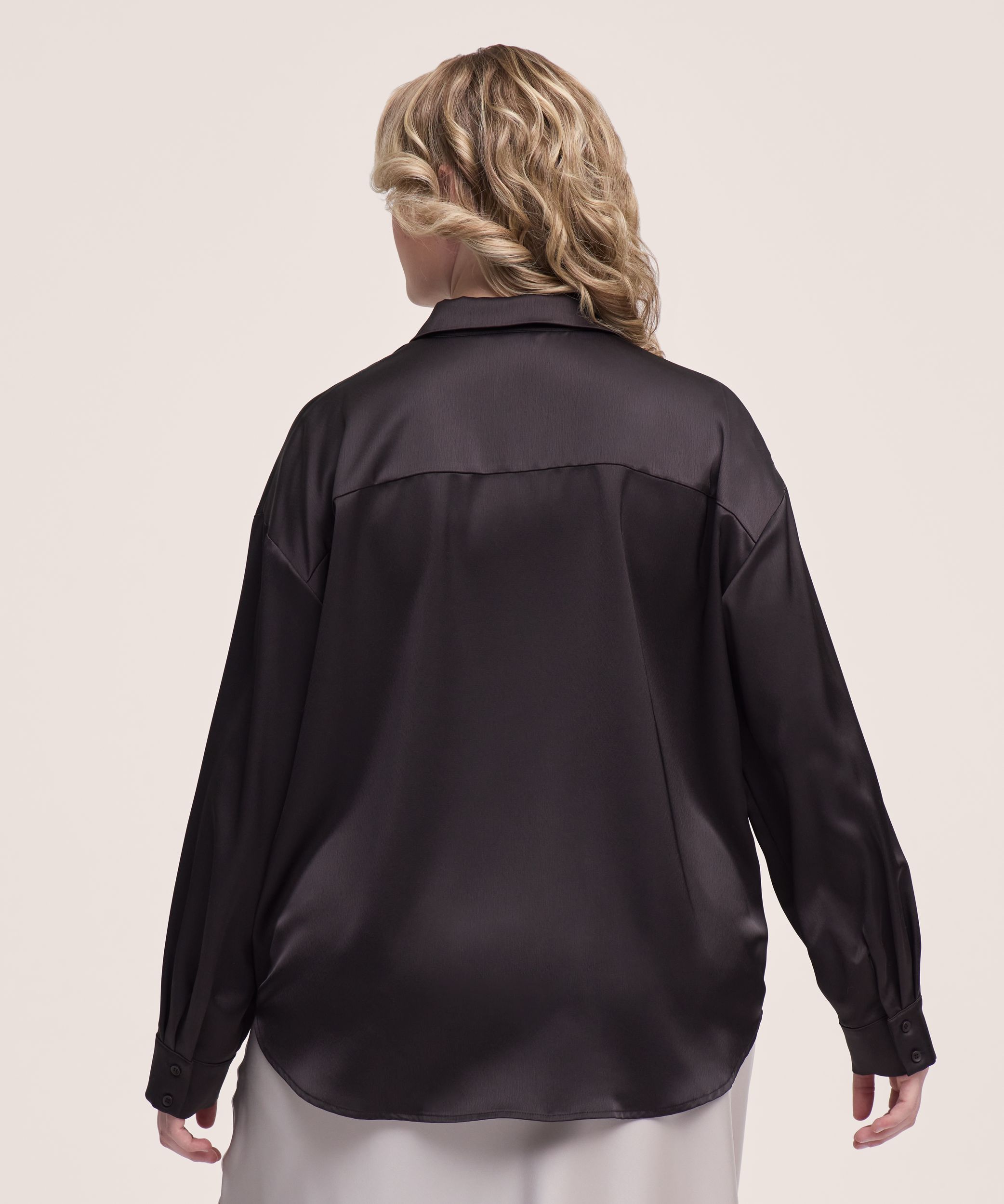 Denver Hayes Women's Long Sleeve Satin Shirt
