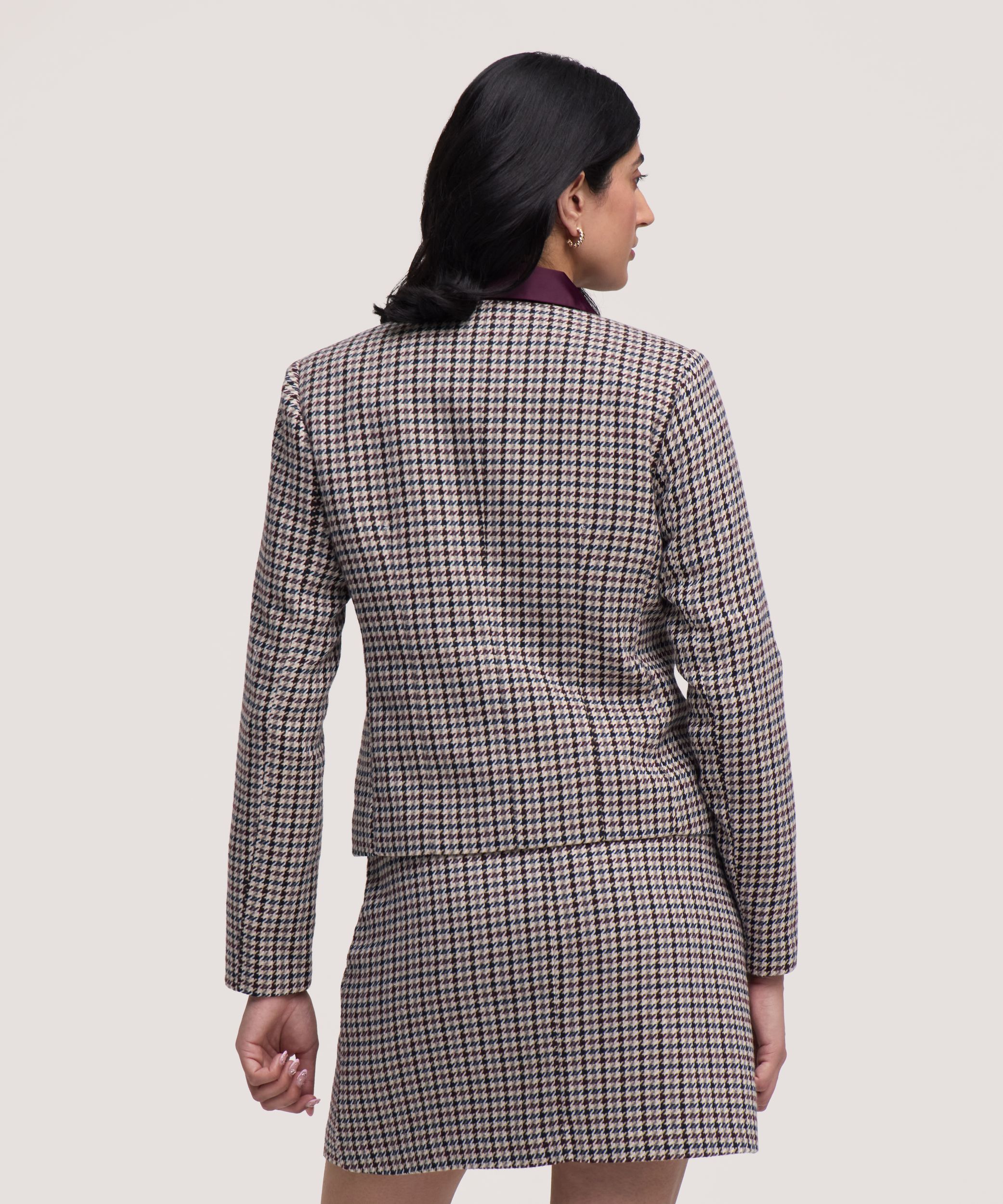 Blazer à motif pied-de-poule pour femmes, Denver Hayes