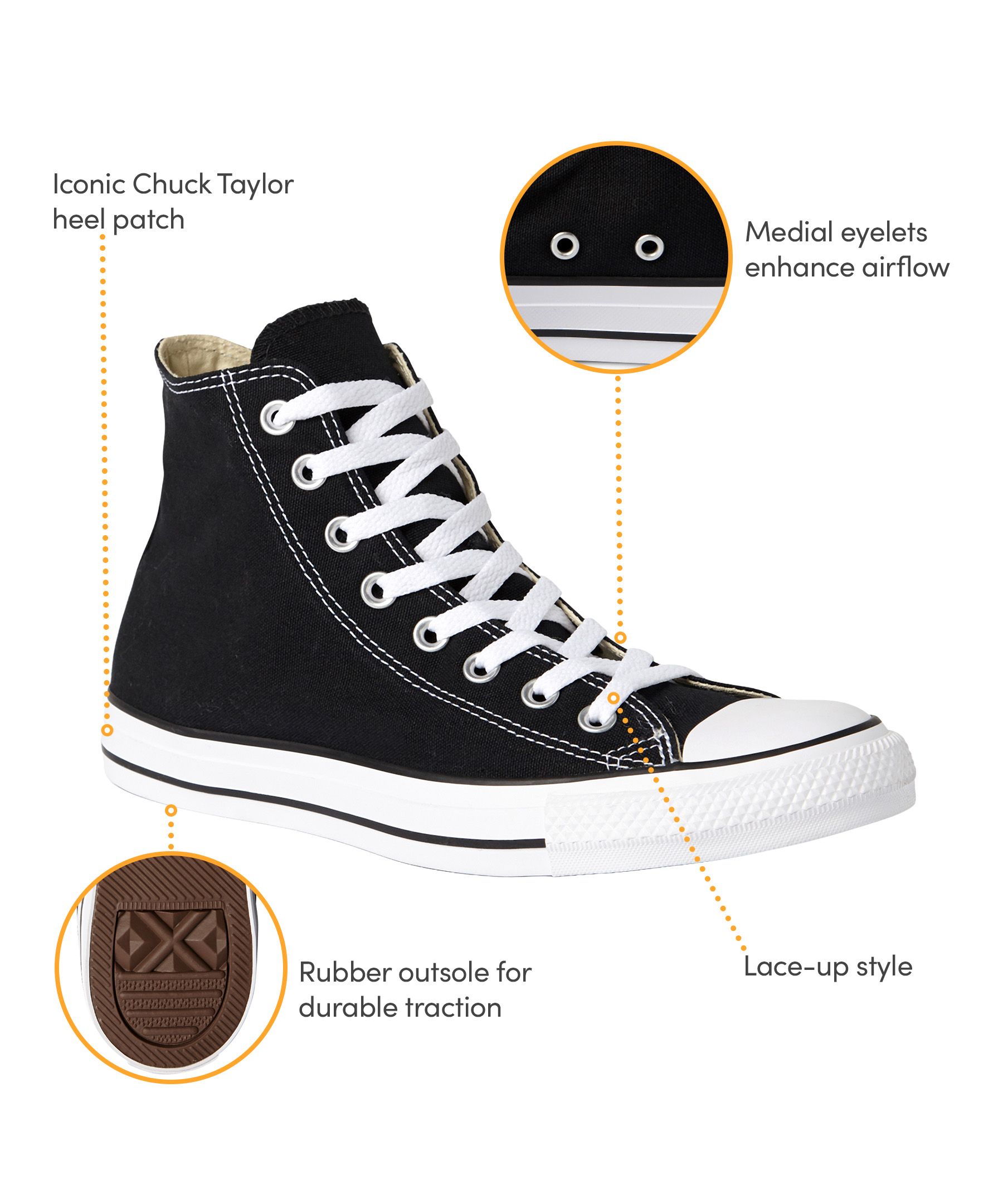 Converse Unisex Chuck Taylor All Star High Top Shoes