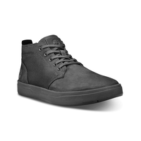 Bottines chukka Timberland en cuir et tissu, pour hommes, Davis Square Front_Three_Fourths_Angled_Right