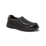 Denver Hayes Men's Danforth Quad Comfort Freshtech Slip-On Shoes - Black Front_Three_Fourths_Angled_Right