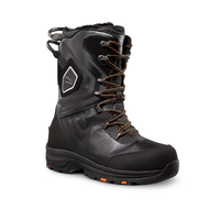 WindRiver Men's Snow Lynx IceFX T-Max Heat Quad Comfort Waterproof Winter Boots - Black Front_Three_Fourths_Angled_Right