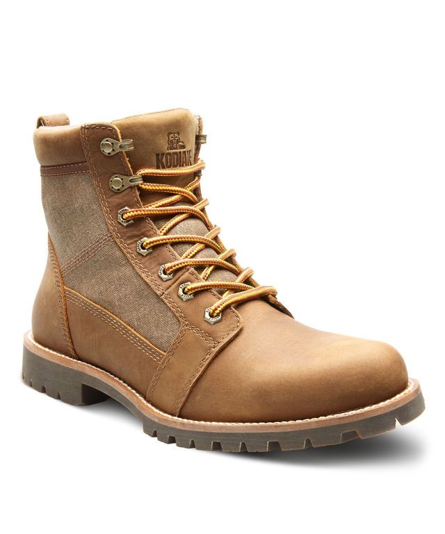 Bottes de cuir imperméables Kodiak pour hommes, Thane