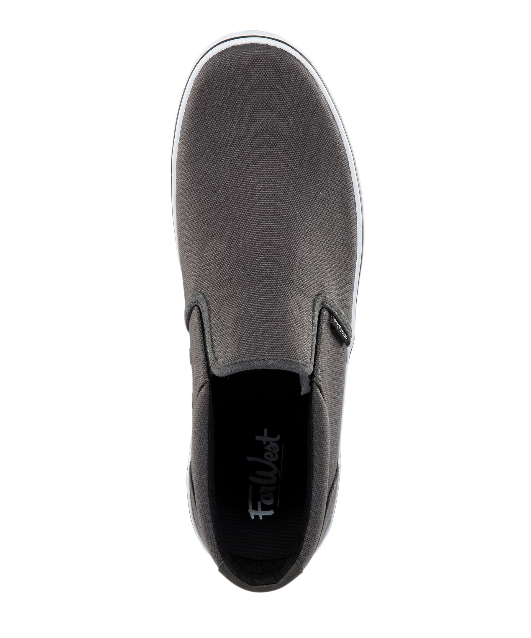 FarWest Men's Saturna FRESHTECH Slip On Sneakers - Grey