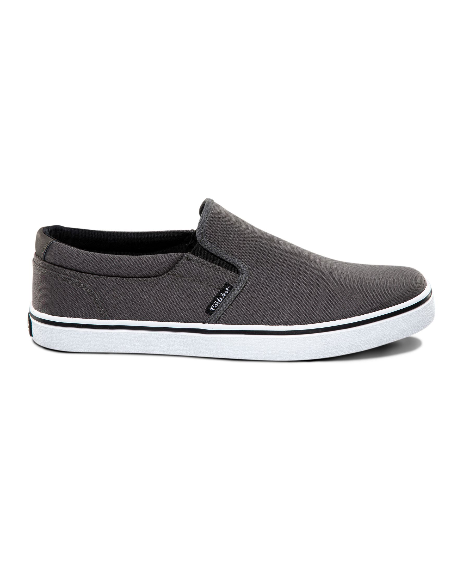 FarWest Men's Saturna FRESHTECH Slip On Sneakers - Grey