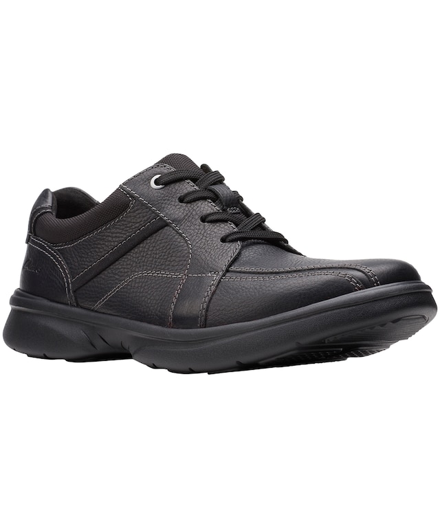 Clark's Men's Bradley Walk Leather Ortholite Lace Up Wide Shoes | Marks