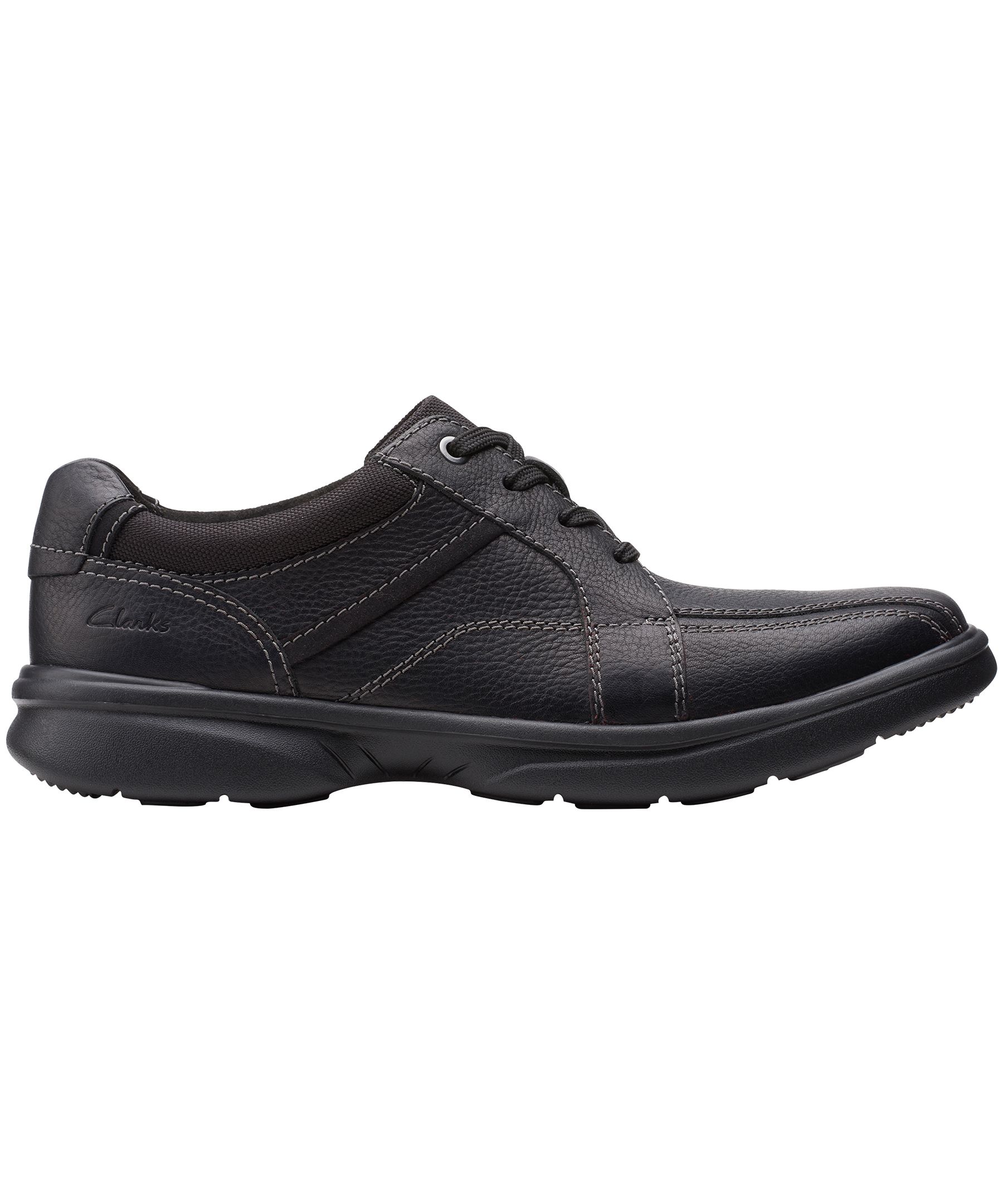 Chaussures larges Clarks en cuir a lacets avec Ortholite pour hommes Bradley Walk L Equipeur