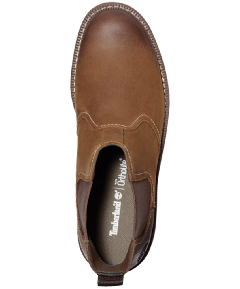 Timberland Men's Larchmont Gripstick Waterproof Chelsea Boots Brown