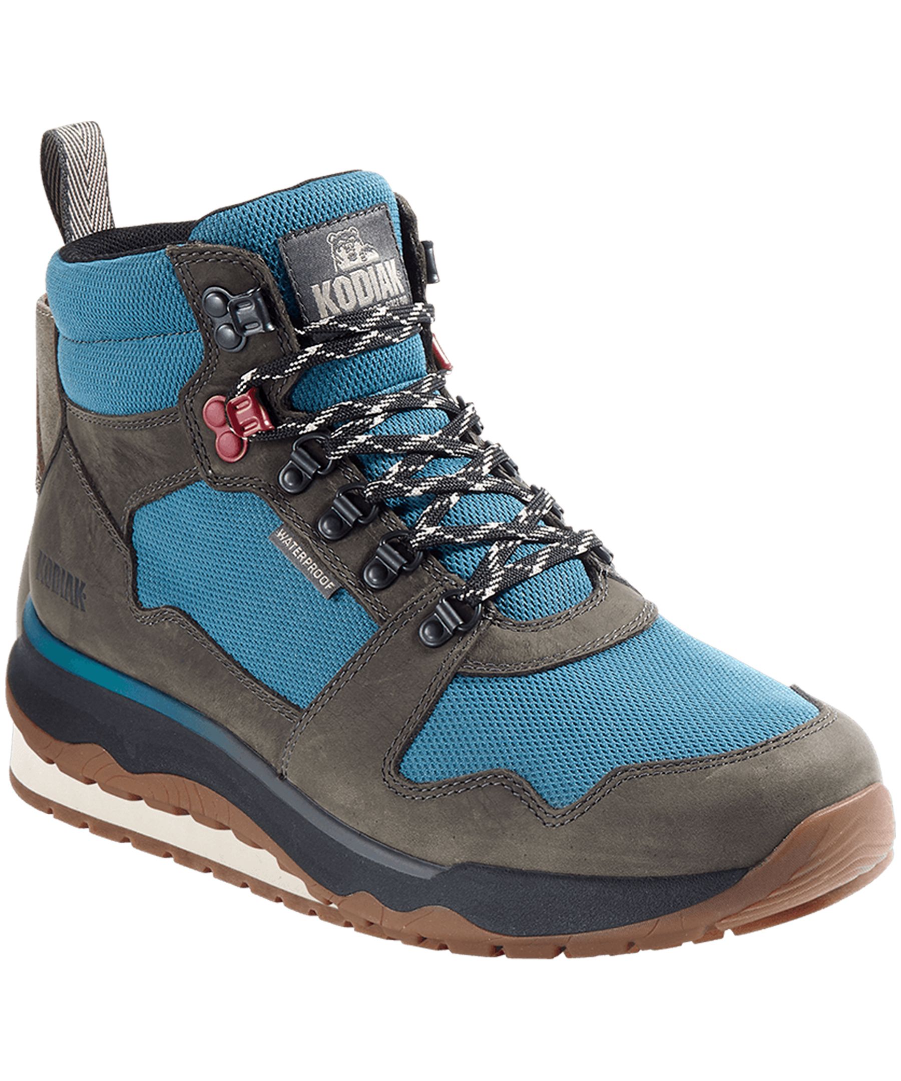 Kodiak Men's Skogan Waterproof Comfortzone Leather Mid Hikers - Teal - ONLINE ONLY
