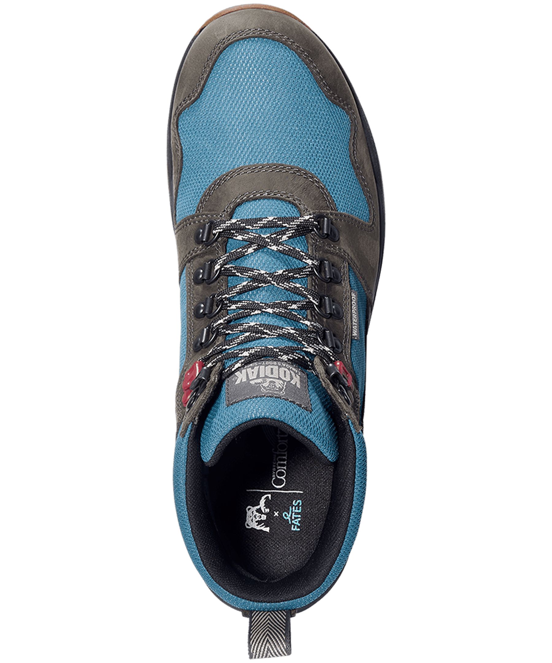 Kodiak Men's Skogan Waterproof Comfortzone Leather Mid Hikers - Teal - ONLINE ONLY