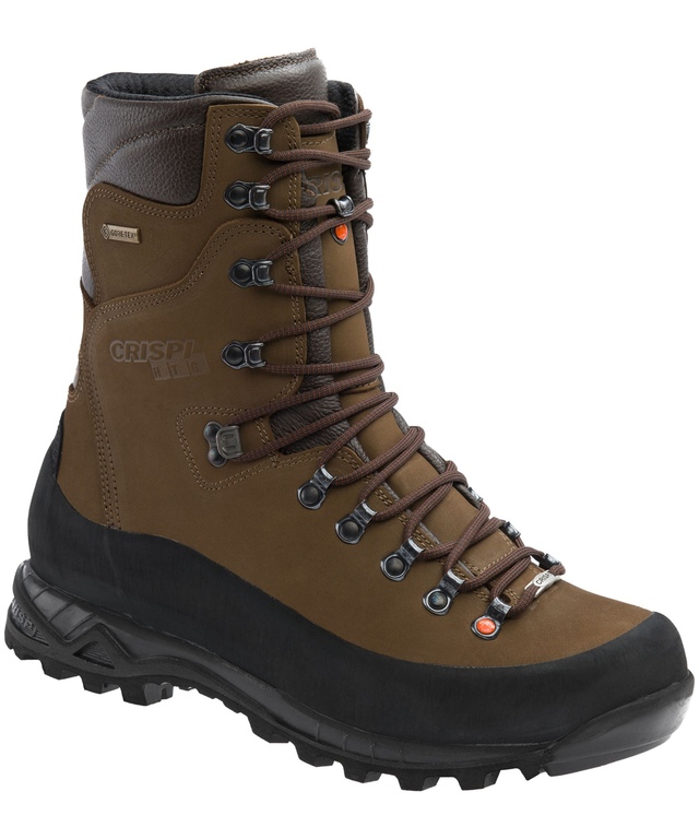 Bottes de chasse de cuir hydrofuges avec Gore-Tex pour hommes, Guide, CRISPI