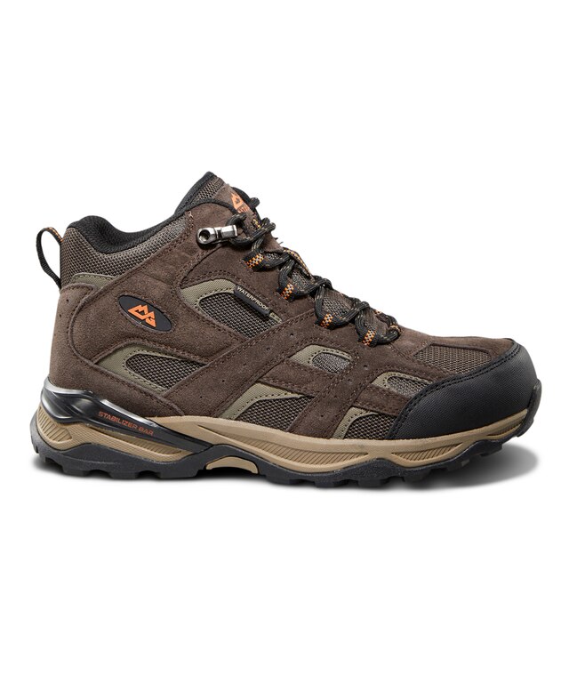 Mountain Gear Men's Ascent Waterproof Hiking Boots Brown Marks