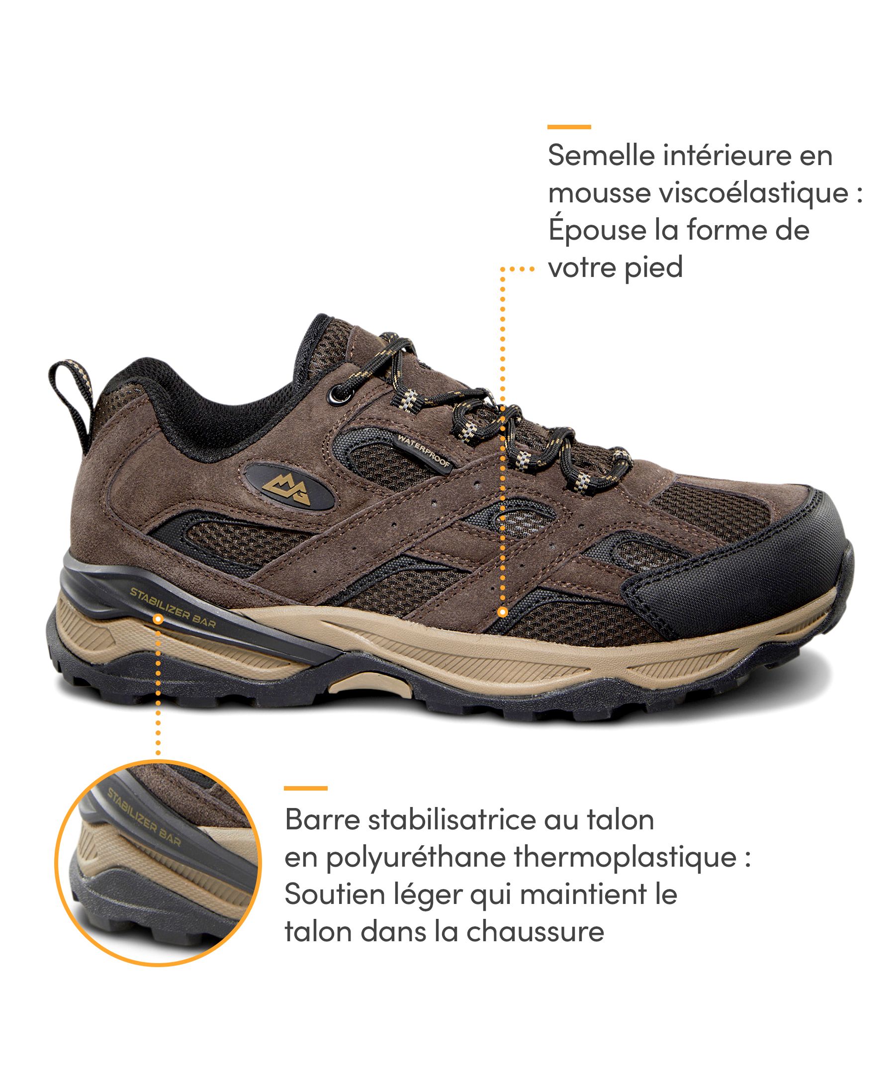Souliers de randonnée étanches à l'eau pour hommes, Ascent, Mountain Gear