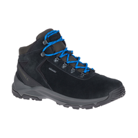 Merrell Men's Erie Mid Kinetic Fit Waterproof Hiking Shoes - Black - ONLINE ONLY Front_Three_Fourths_Angled_Right