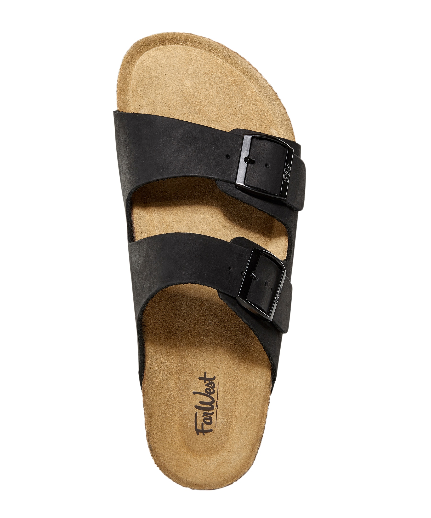 FarWest Men's Leather On Sandals Marks