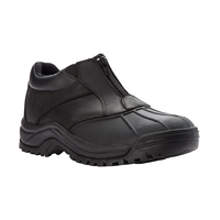 Bottines de randonnée de cuir d'hiver étanches à l'eau avec fermeture à glissière pour hommes, Blizzard, Propet Footwear Front_Three_Fourths_Angled_Right