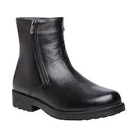 Bottes d'hiver de cuir hautes étanches à l'eau avec fermeture à glissière YYK pour hommes, Troy, Propet Footwear Front_Three_Fourths_Angled_Right