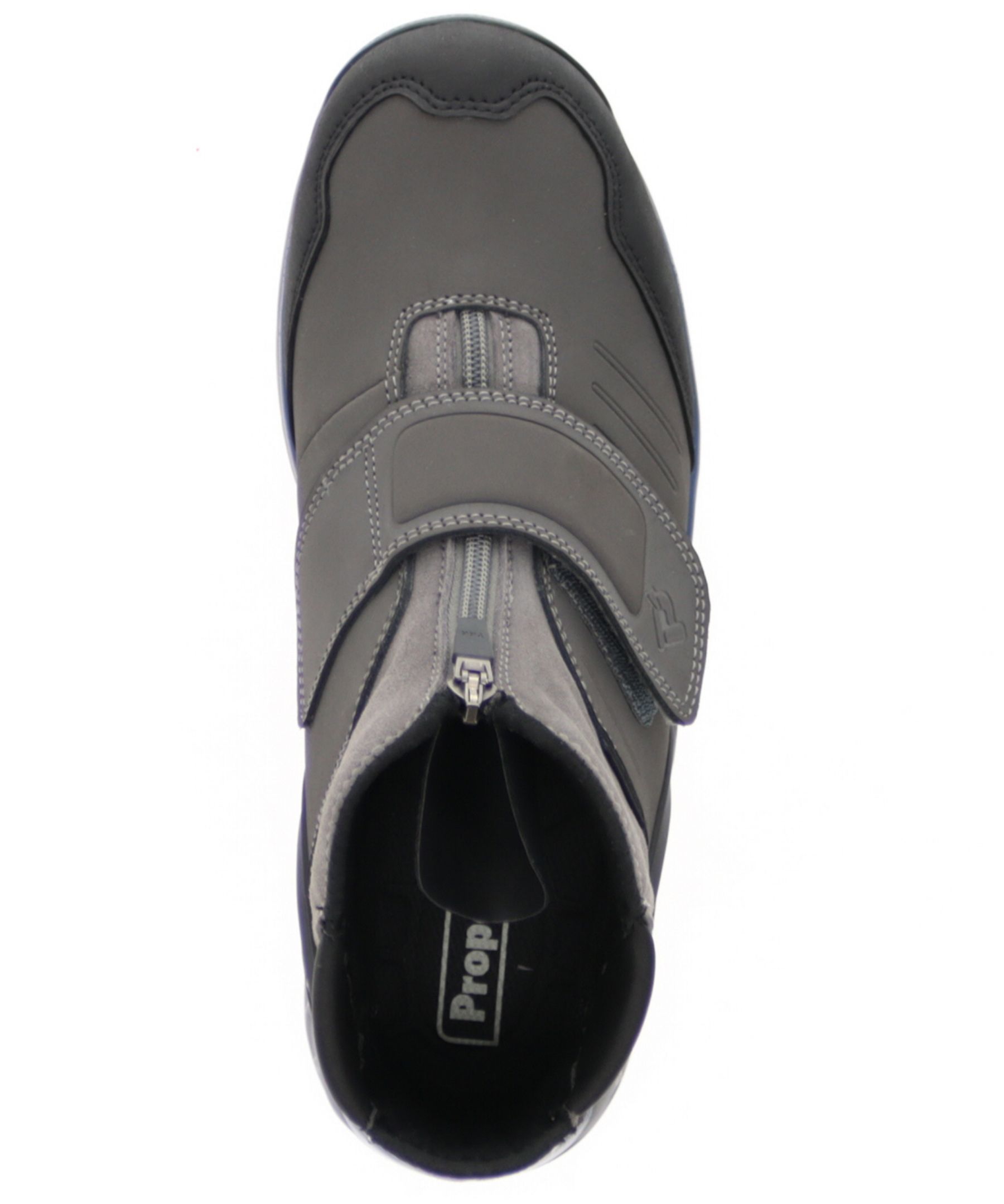 Bottes de randonnée de suède et de cuir nubuck d'hiver hautes étanches à l'eau avec fermeture à glissière YKK pour hommes, Valais, Propet Footwear