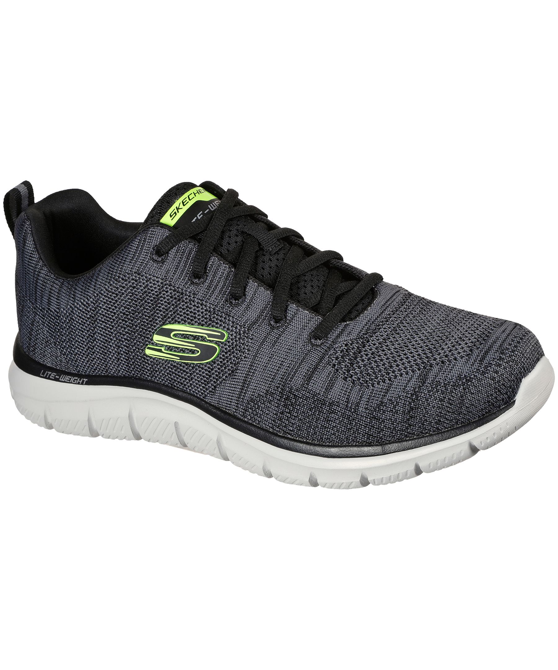 Skechers Men's Track Front Runner Knit Lace Up Shoes 