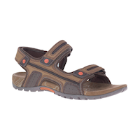 Merrell Men's Sanspur Oak Hook-And-Loop Sandals Front_Three_Fourths_Angled_Right
