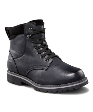 Bottes d’hiver à lacets doublées en molleton avec isolant T-MAX et adhérence par rotation OC pour hommes, Montreal, Denver Hayes