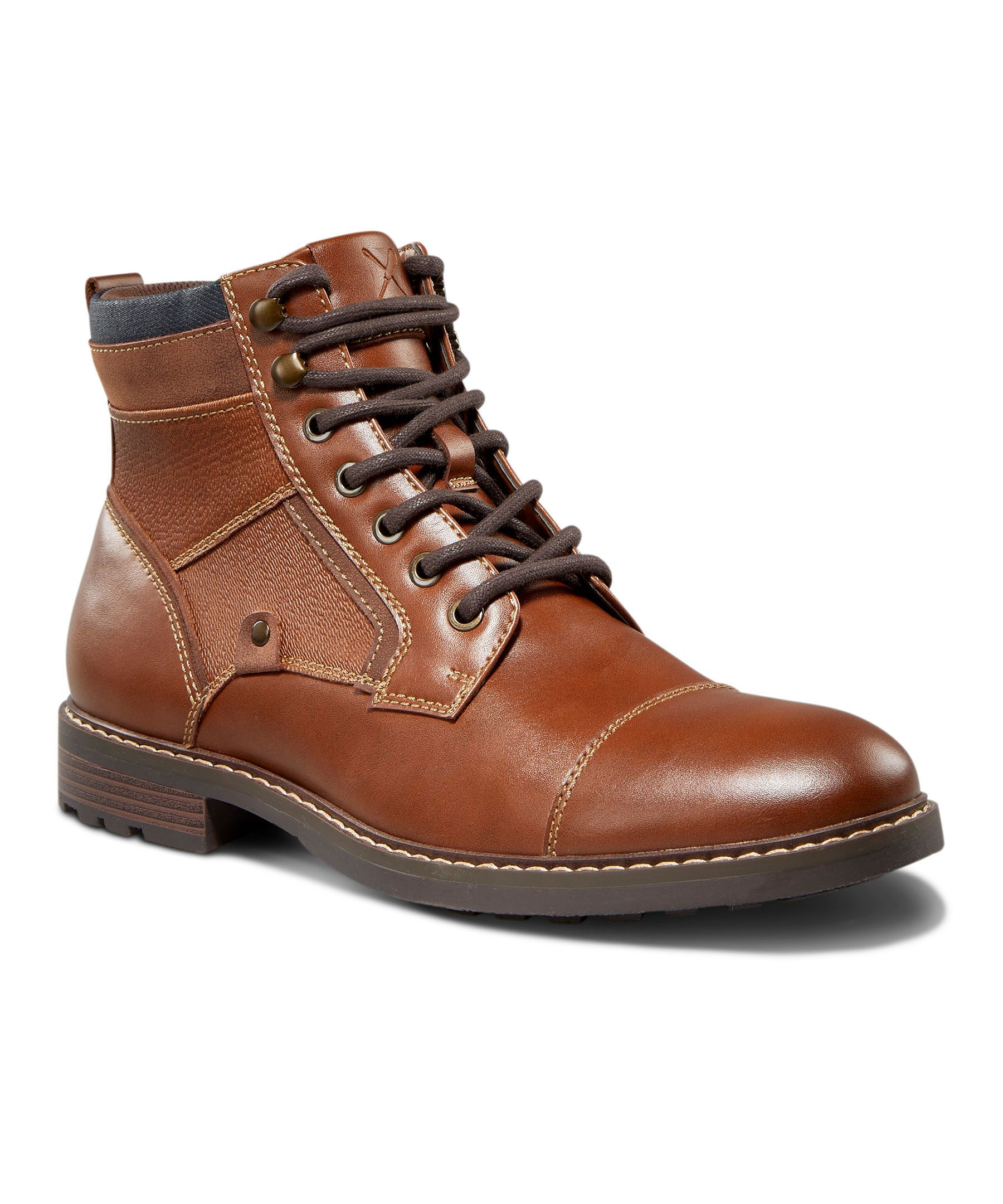 Denver Hayes Men's Mid Cut Lace-Up Casual Boots Brown Mark's
