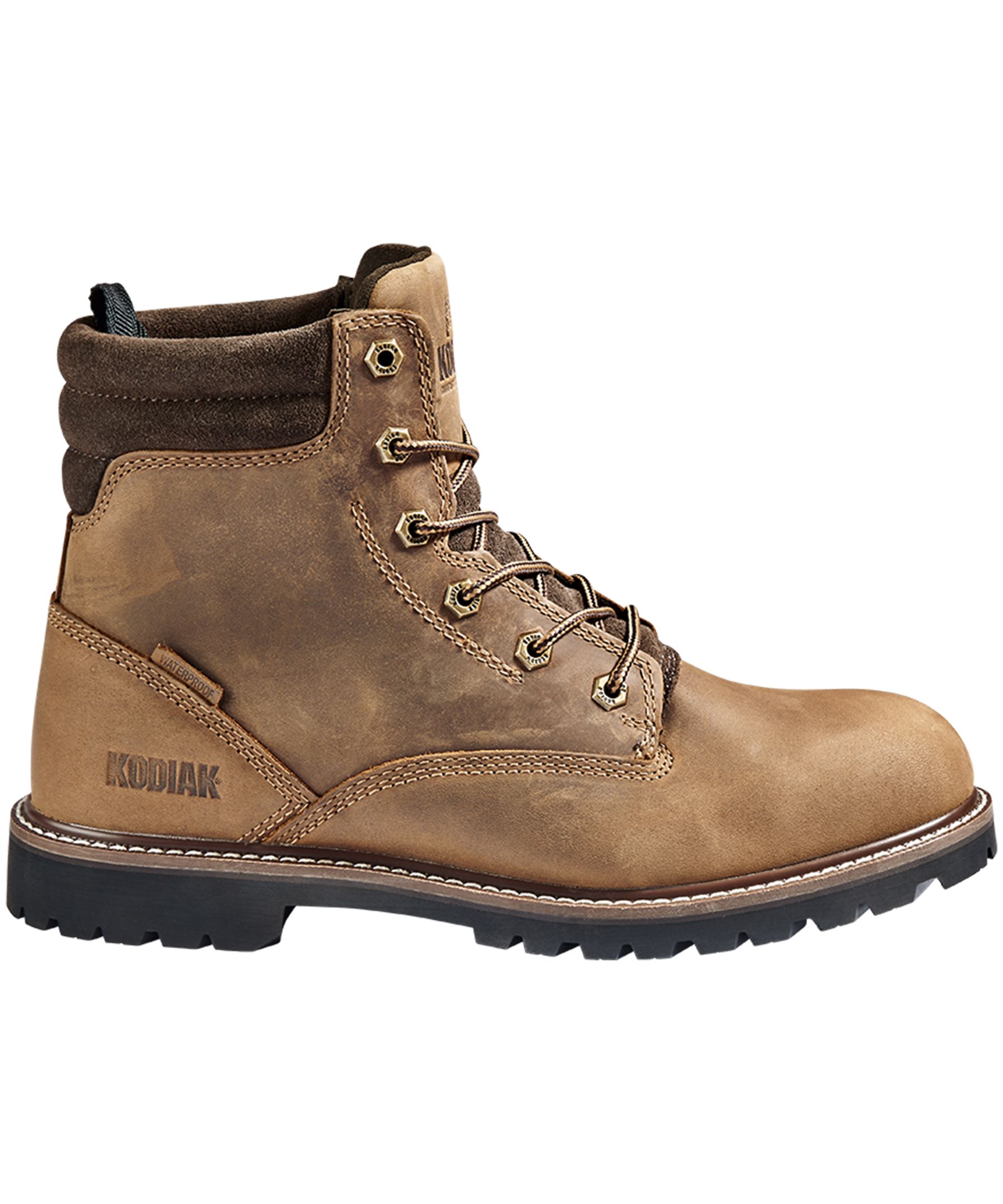 Bottes de cuir imperméables ComfortZone de 6&nbsp;po pour hommes, McKinney, Kodiak