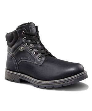 Bottes à lacets larges et décontractées avec doublure en molleton chaude pour hommes, Gatineau, Denver Hayes