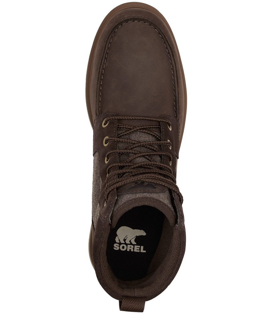 Sorel Men s Carson Moc Waterproof Boots Blackened Brown Khaki