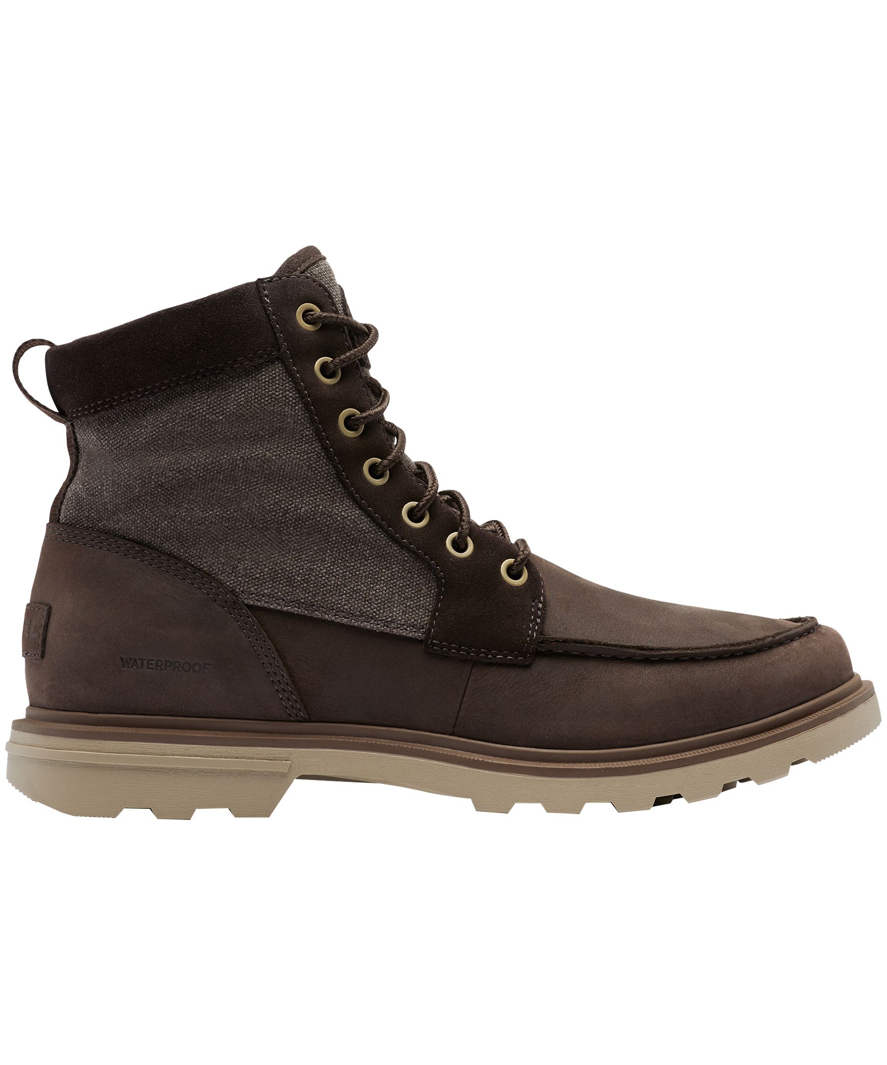 Sorel Men's Carson Moc Waterproof Boots - Blackened Brown/Khaki