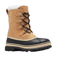 Sorel Men's Caribou Waterproof Leather and Sherpa Winter Boots Front_Three_Fourths_Angled_Right