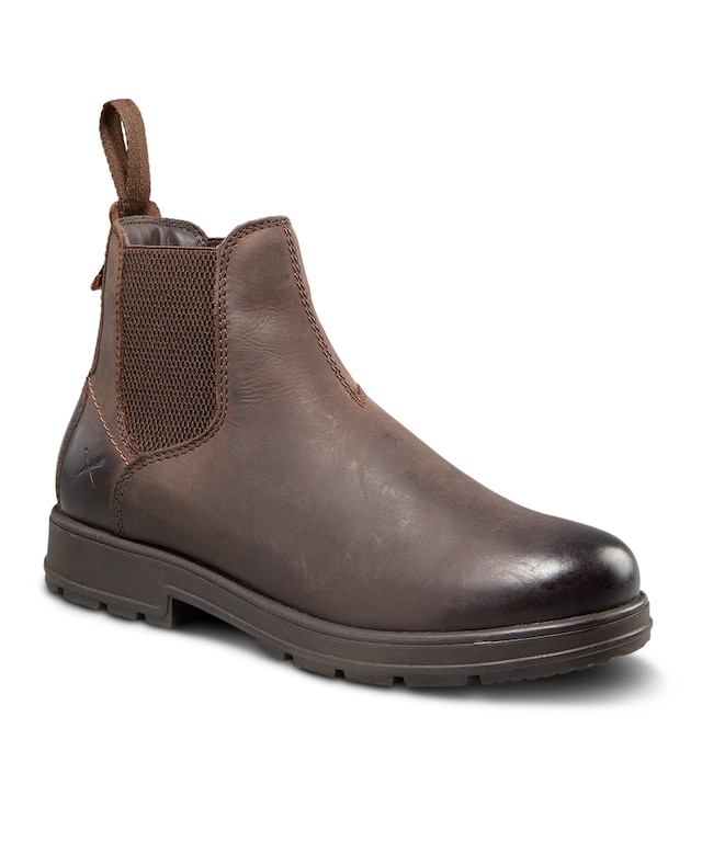 Denver Hayes Men's Kingston Leather Chelsea Boots Dark Brown Marks