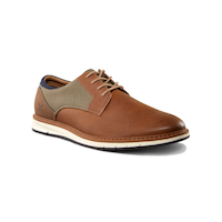 Men's Manchester Shoes Wide - Tan Front_Three_Fourths_Angled_Right