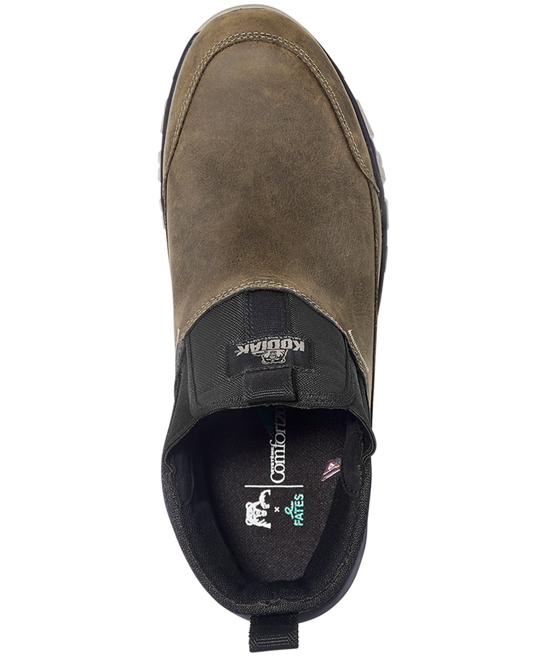 Bottines cambrées en cuir imperméable pour hommes, Tarbot, fossile